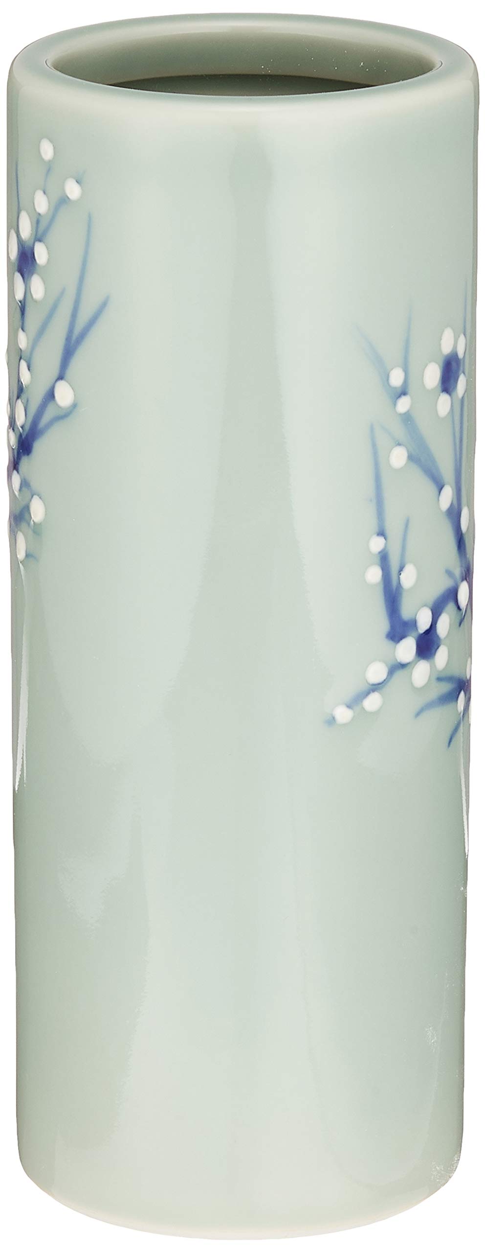 Amazon.co.jp: 3個セット 花瓶 青磁梅ズンド7号 [8.5 x 22cm